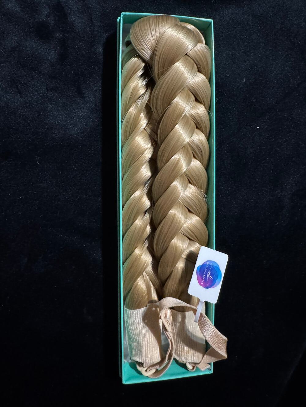 Madison Braids BLONDE THICK FISHTAIL Halo Braided Headband NEW